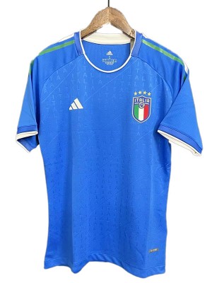 Italie édition spéciale maillot bleu uniforme de football kit de football pour hommes hauts chemise de sport coupe Euro 2024